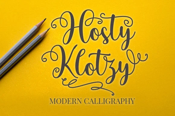 Hosty Klotzy Font by FontCastle — Script Handwritten Font