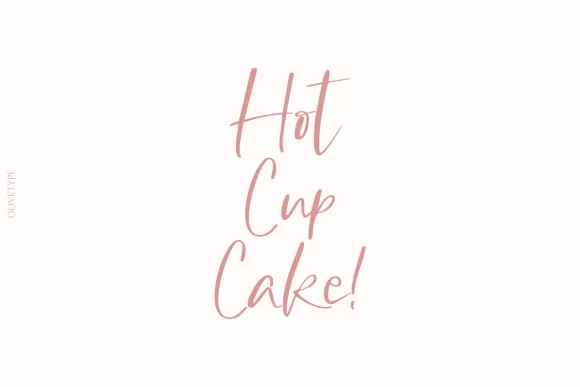 Hot Cup Cake Font by olivetype — Script Handwritten Font