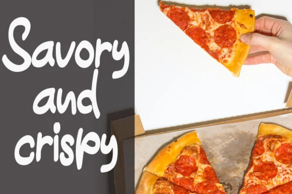 Hot Pizza Font by FL Space — Script Handwritten Font — thumbnail 3