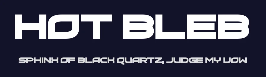 Hot Bleb by Chequered Ink — Display Font — thumbnail 2