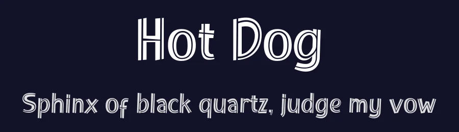 Hot Dog by Toko Laris Djaja — Decorative Font — thumbnail 2