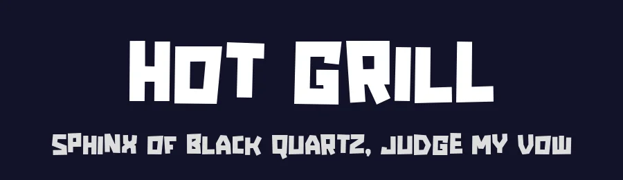 Hot Grill by Alexa — Decorative Font — thumbnail 2