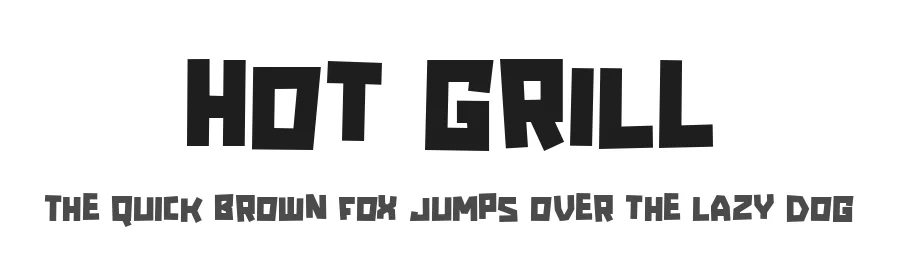 Hot Grill by Alexa — Decorative Font