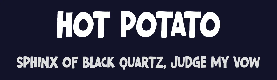 Hot Potato by Gassstype — Decorative Font — thumbnail 2