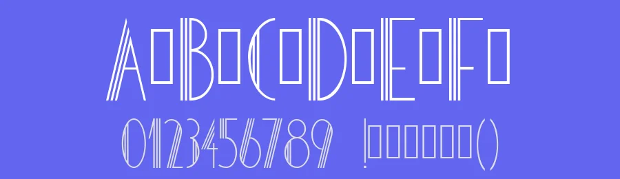 Hotel Des Arts 1929 by Johan Chalibert — Decorative Font — thumbnail 3