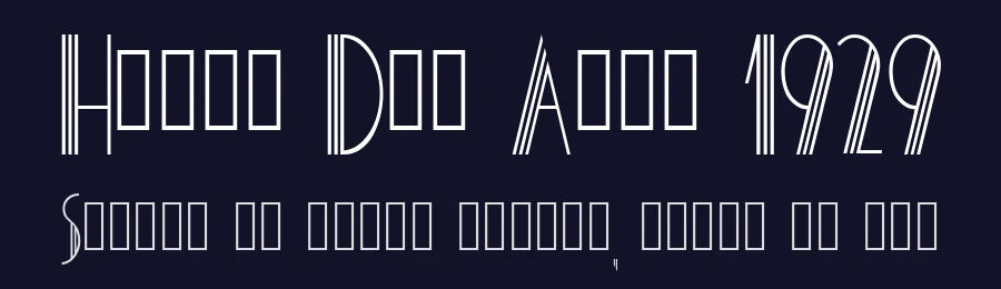 Hotel Des Arts 1929 by Johan Chalibert — Decorative Font — thumbnail 2