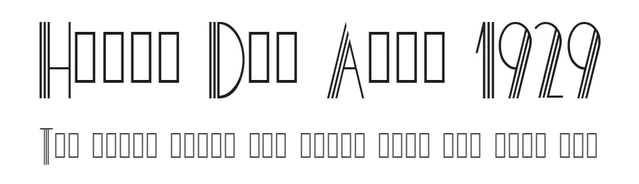 Hotel Des Arts 1929 by Johan Chalibert — Decorative Font