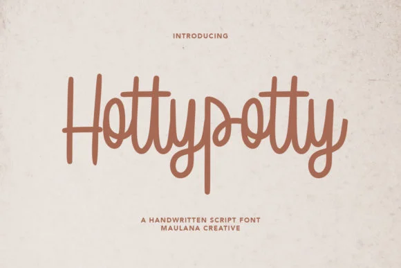 Hottypotty Font by Maulana Creative — Script Handwritten Font