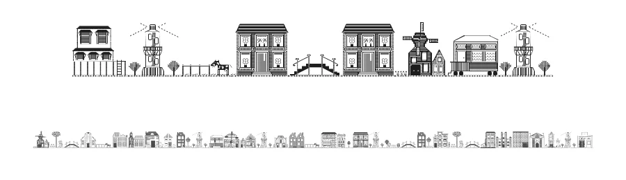 Houses Two by Scratch — Dingbats Font