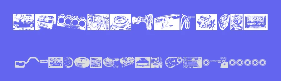 How Can I Organize My Garage? by Juha Korhonen — Dingbats Font — thumbnail 3