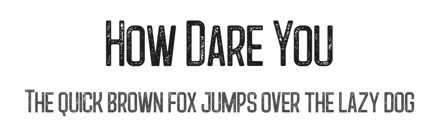 How Dare You by Typefactoryco — Decorative Font