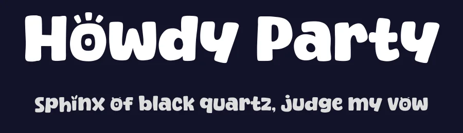 Howdy Party by Khurasan — Decorative Font — thumbnail 2