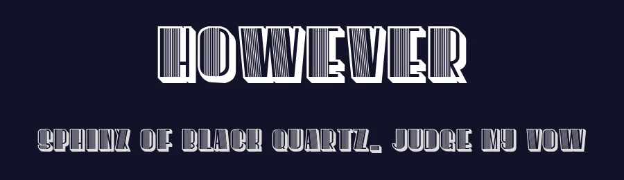 However by Vladimir Nikolic — Decorative Font — thumbnail 2