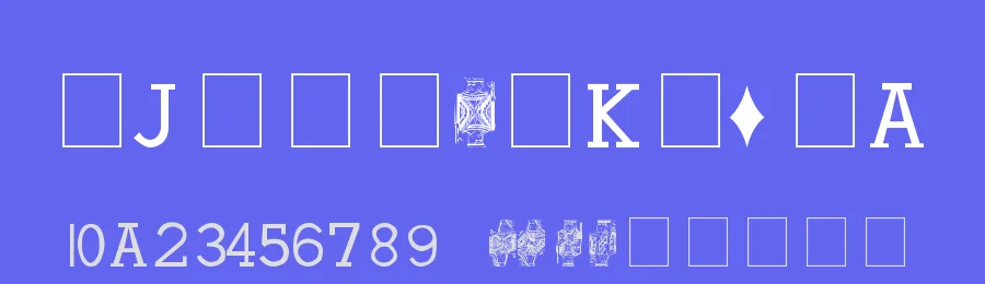 Hoyle Playing Cards by Conexion — Dingbats Font — thumbnail 3