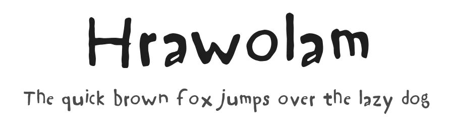 Hrawolam by Bumbayo Font Fabrik — Decorative Font
