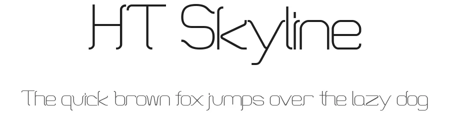 HT Skyline by Ho Tak Lam — Display Font
