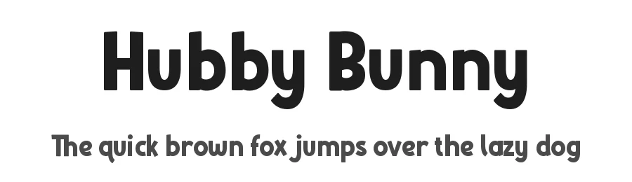 Hubby Bunny by Almarkhatype — Decorative Font