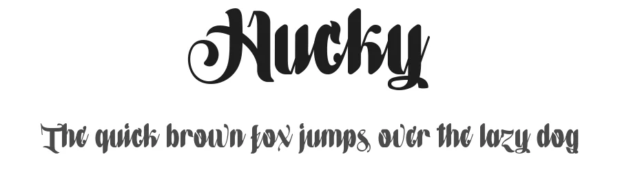 Hucky by Baliniz β Script Handwritten Font