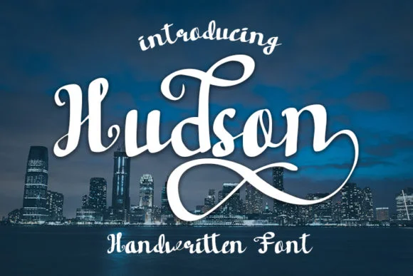 Hudson Font by wny79 by wny79 β Script Handwritten Font