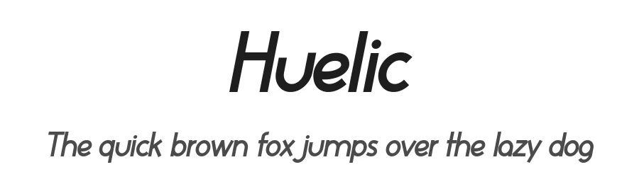 Huelic by Jef Triforce — Sans Serif Font