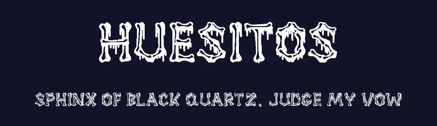 Huesitos by Woodcutter — Decorative Font — thumbnail 2