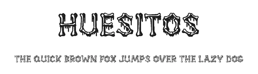 Huesitos by Woodcutter — Decorative Font