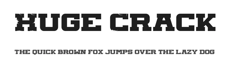 Huge Crack