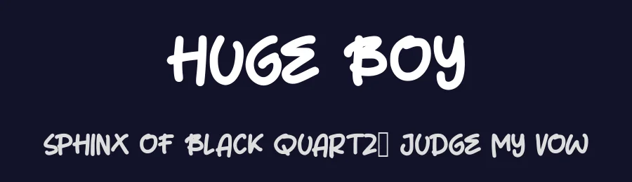 Huge Boy by selawetype — Decorative Font — thumbnail 2