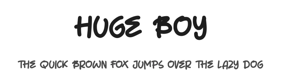 Huge Boy by selawetype — Decorative Font