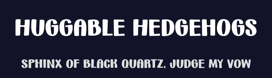 Huggable Hedgehogs by Brittney Murphy Design — Decorative Font — thumbnail 2