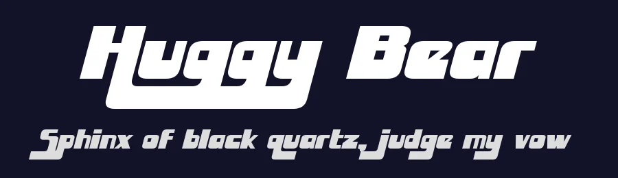 Huggy Bear by Pixel Sagas — Decorative Font — thumbnail 2