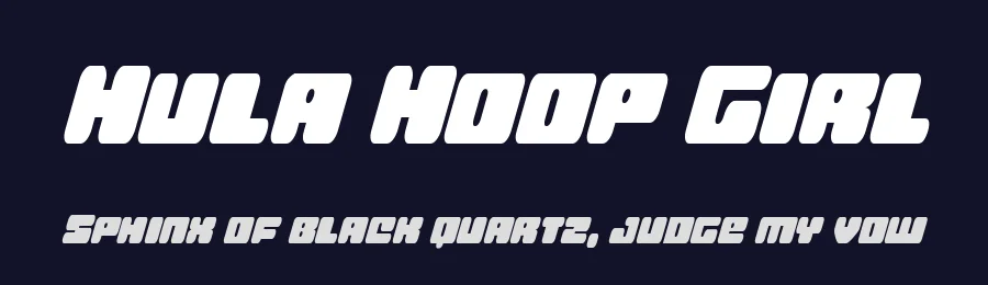 Hula Hoop Girl by Iconian Fonts — Decorative Font — thumbnail 2