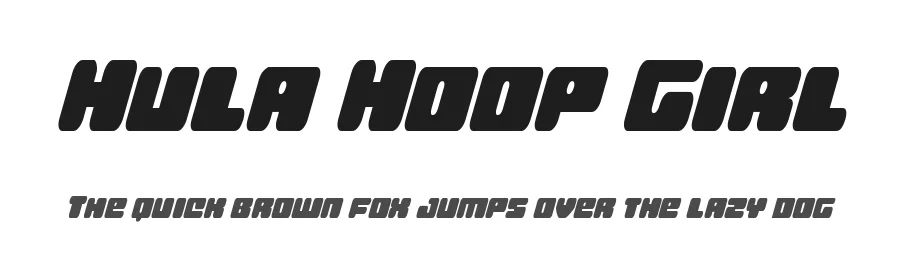 Hula Hoop Girl by Iconian Fonts — Decorative Font