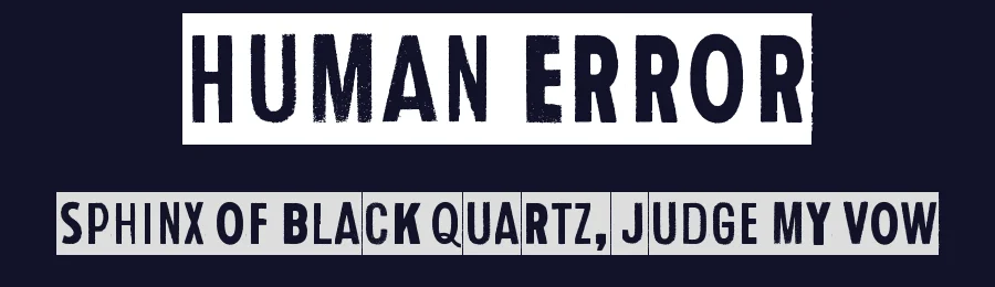 Human Error by Juha Korhonen — Decorative Font — thumbnail 2