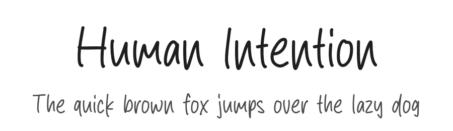 Human Intention