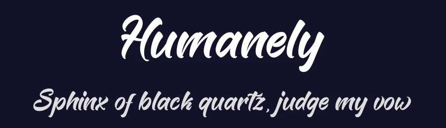 Humanely by www.movefont .com — Script Handwritten Font — thumbnail 2