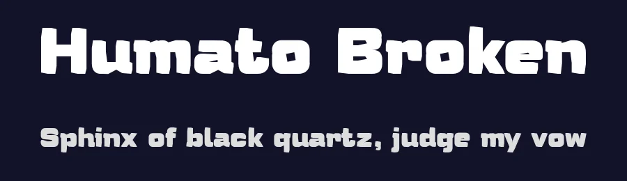 Humato Broken by deFharo — Decorative Font — thumbnail 2