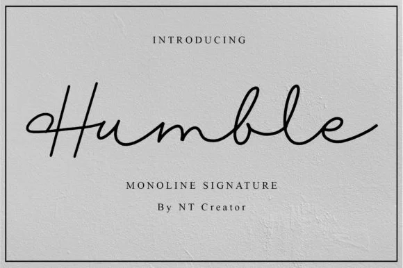 Humble Font by najmustsaqib.creator by najmustsaqib.creator — Script Handwritten Font