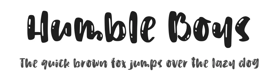 Humble Boys by Abo Daniel Studio — Decorative Font