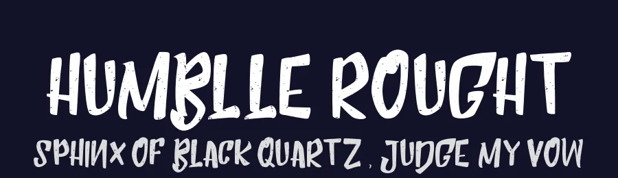 Humblle Rought by Dirtyline Studio — Decorative Font — thumbnail 2