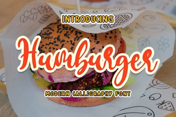 Humburger Font by shiddiq.art — Script Handwritten Font