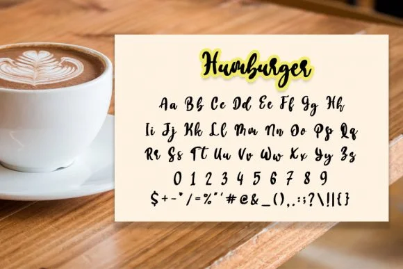 Humburger Font by shiddiq.art — Script Handwritten Font — thumbnail 4