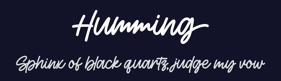 Humming by Garisman Studio — Script Handwritten Font — thumbnail 2