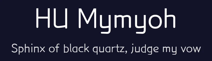 HU Mymyoh by Heumm Design — Sans Serif Font — thumbnail 2
