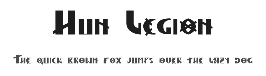 Hun Legion by Roland Huse Design — Decorative Font