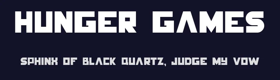 Hunger Games by Jordan Seth — Decorative Font — thumbnail 2