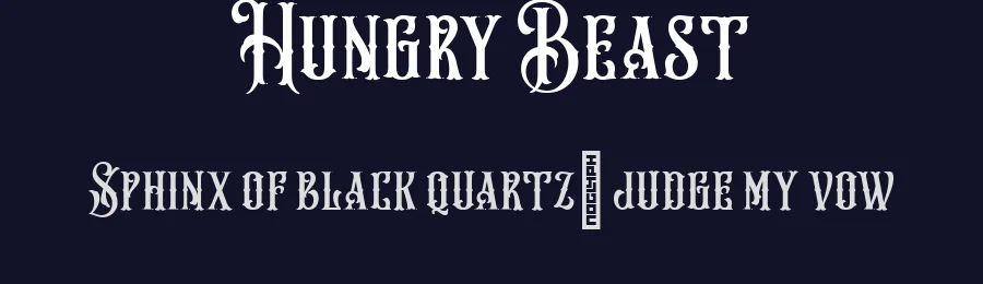 Hungry Beast by Bombastype — Decorative Font — thumbnail 2