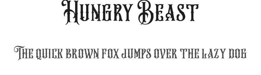 Hungry Beast by Bombastype — Decorative Font