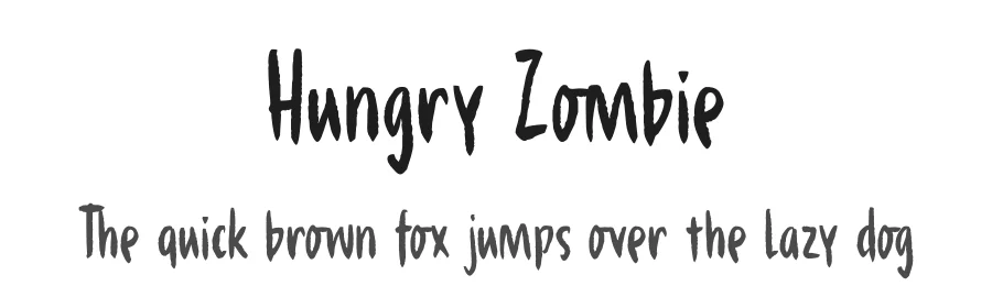 Hungry Zombie by Hanoded — Decorative Font
