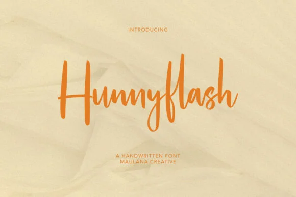 Hunnyflash Font by Maulana Creative — Script Handwritten Font